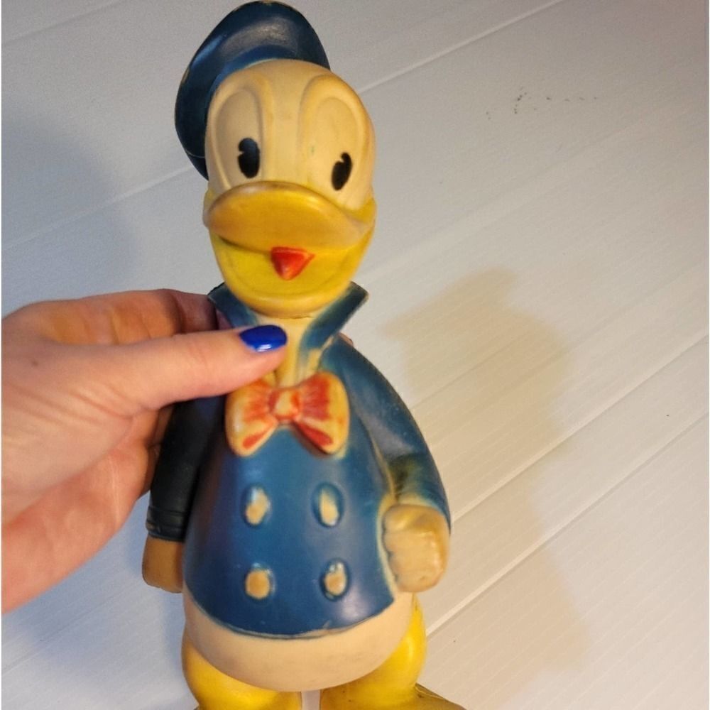Vintage Sun Rubber Donald Duck Squeak Toy